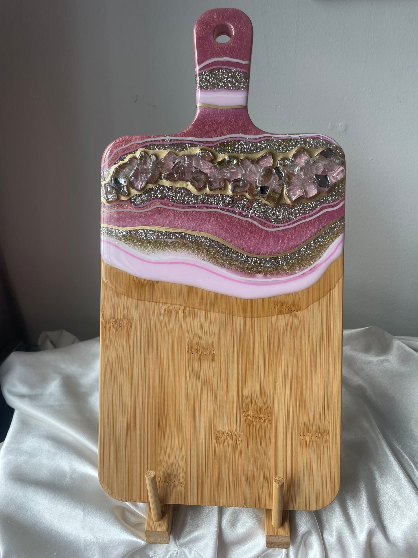 Pink Quartz Charcuterie Board